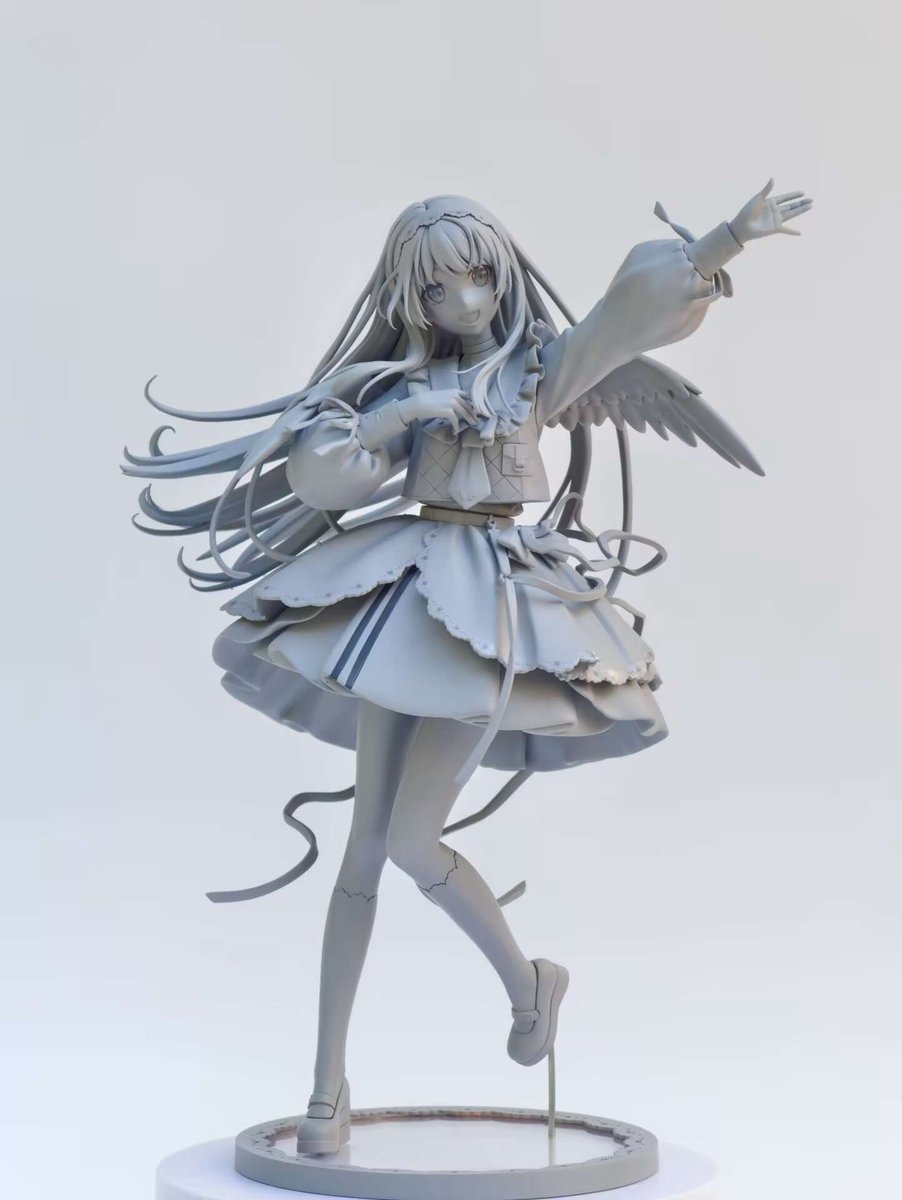 Sheepworm's tweet image. 是灰模~（开启疯狂发存图模式）
会带去参加WF2025上海的爱音手办，色样涂装中~
#千早爱音 #bandoriart  #BanGDream #MyGO #バンドリ