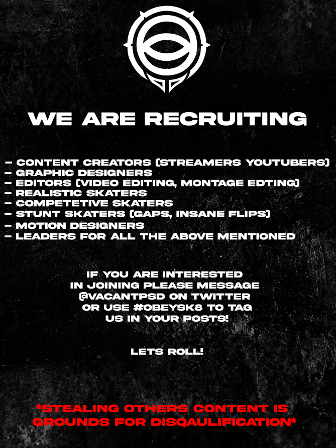 ObeyOfSkateHQ's tweet image. Is this really happening?!?! LET'S GET IT!🛹🤍

#ObeySk8 #Skate #Skate4 #ObeyUs