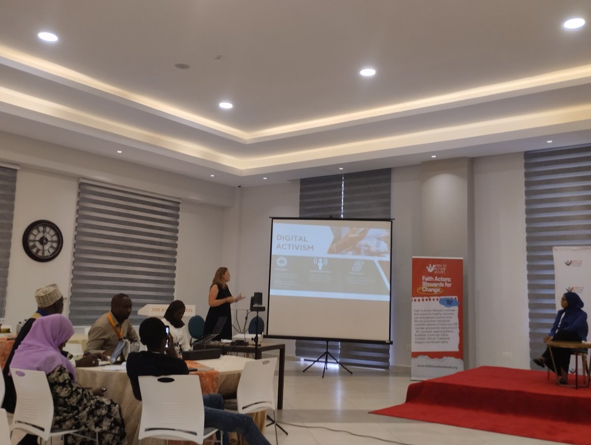 SCREEN TO ACTION 
How we can use digital activism through messaging and #hashtags campaigns to create change,  amplify youth and community voices. <a href="/FaithtoActionet/">Faith to Action Network</a> <a href="/EifddaForyou/">EIFDDA</a> <a href="/BadiliTana/">Badili Tana Initiative</a> <a href="/FoRBsFuture/">FoRB’s Future</a> <a href="/KMYA254/">Kenya Muslim Youth Alliance</a> #InterfaithConvention