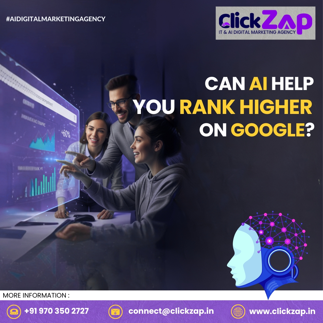 clickzapit's tweet image. 😇 Can AI help you rank higher on #Google?

At #ClickZapIT, we use AI for smarter SEO-keyword research, #contentoptimization &amp;amp; #voicesearch readiness. AI keeps you visible, relevant &amp;amp; ahead 🚀 Ready to rank smarter?

👉 clickzap.in

#AIForSEO #SEOwithAI #SEOTrends