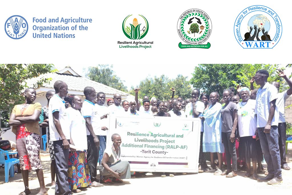 Wartsouthsudan's tweet photo. #WART #RALPAF #UNFAO #WorldBank #Resilience #Livelihoods #Torit #SouthSudan
WART trained 2 VSLA groups in Torit under the RALP-AF project, with support from @FAOSouthSudan & @WorldBank . The training fostered savings culture, financial inclusion & household resilience. https://t.co/d5g7s4V1BI