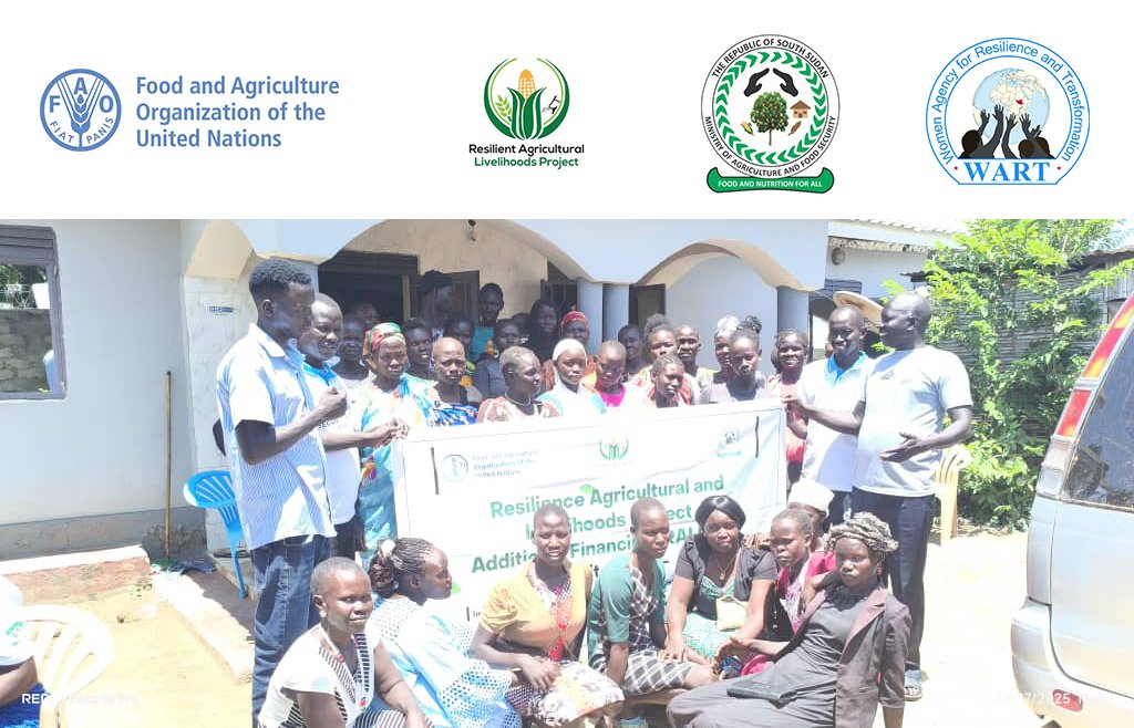Wartsouthsudan's tweet photo. #WART #RALPAF #UNFAO #WorldBank #Resilience #Livelihoods #Torit #SouthSudan
WART trained 2 VSLA groups in Torit under the RALP-AF project, with support from @FAOSouthSudan & @WorldBank . The training fostered savings culture, financial inclusion & household resilience. https://t.co/d5g7s4V1BI