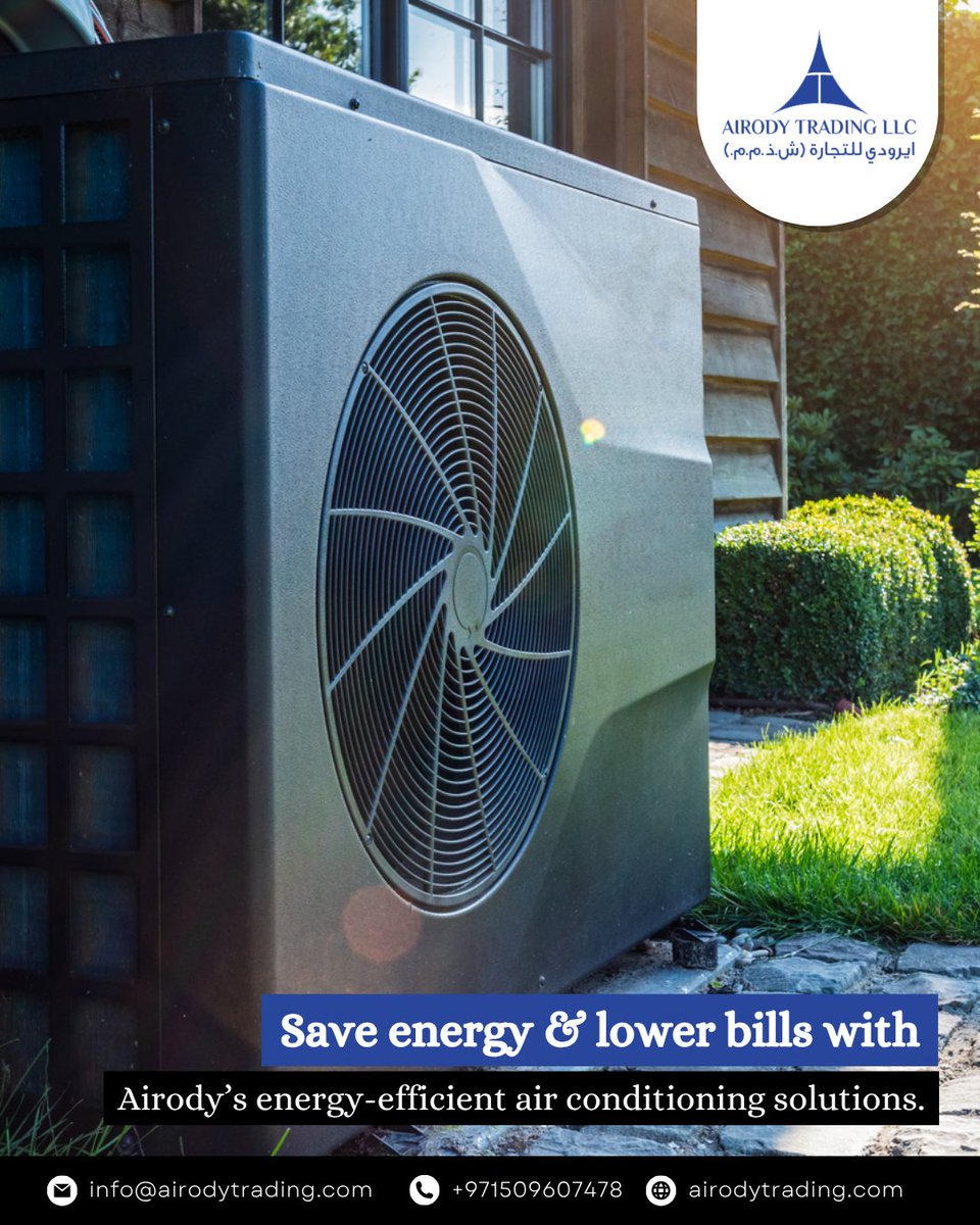 AirodyTrading's tweet photo. Beat the heat while saving energy! 🌞 Airody Trading's energy-efficient air conditioning solutions keep your space cool and your bills low. Stay comfortable, save more! 💡
.
.
#EnergyEfficient #AirConditioning #SaveEnergy #CoolAndSave #SmartLiving #AirodyTrading https://t.co/J4v5p9PJUq