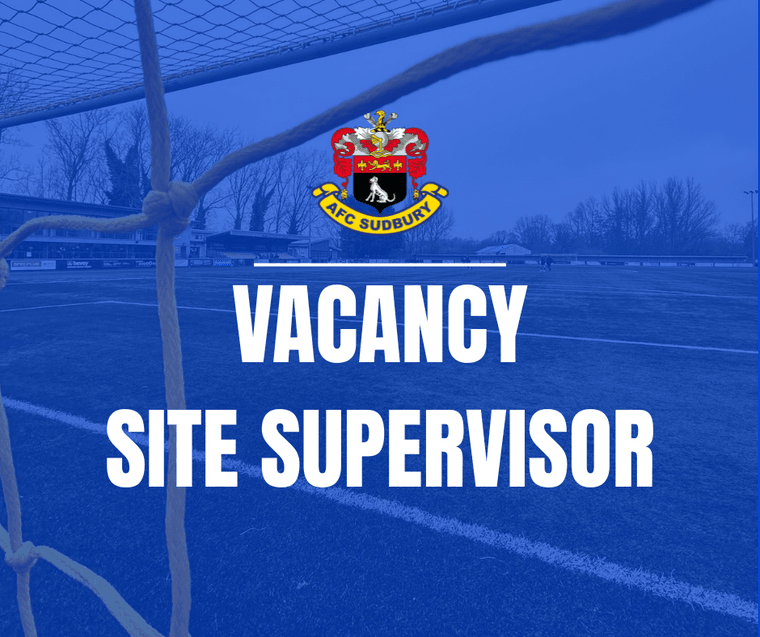 Vacancy - Site Supervisor #Pitchero
afcsudbury.co.uk/news/vacancy-s…
