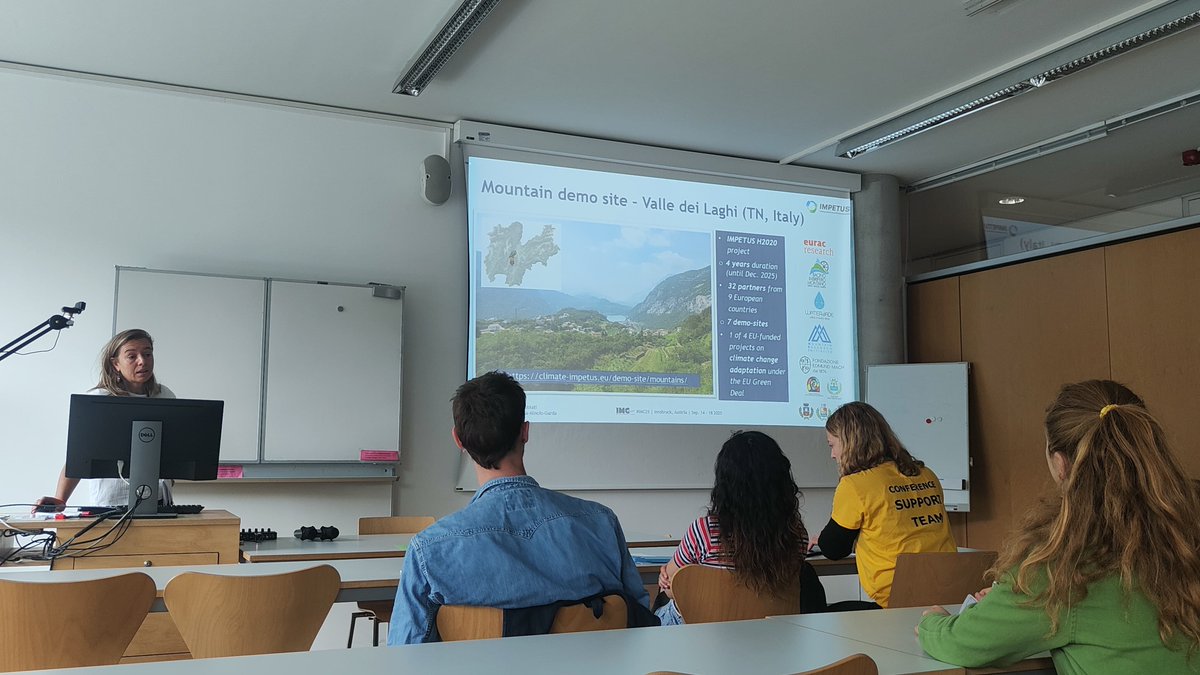ClimateImpetus's tweet image. At #IMC25, Giorgia Robbiati (BIM Sarca-Mincio-Garda) presented work with Eurac, Thetis &amp;amp; Waterjade on #adaptationpathways for water governance in Valle dei Laghi 🇮🇹. 
Insights: water stress index, co-designed options &amp;amp; 3 pathways balancing diverse water needs. #climateadaptation