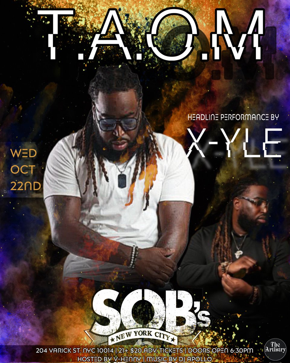 Live from <a href="/SOBs/">SOBs</a> in New York. The headliner for the Octv22nd show <a href="/XYLENyC/">X-YLE</a> Advanced Tickets available now through the artist. DM him now for details..... BIG QUEENS LETS GOOOOO