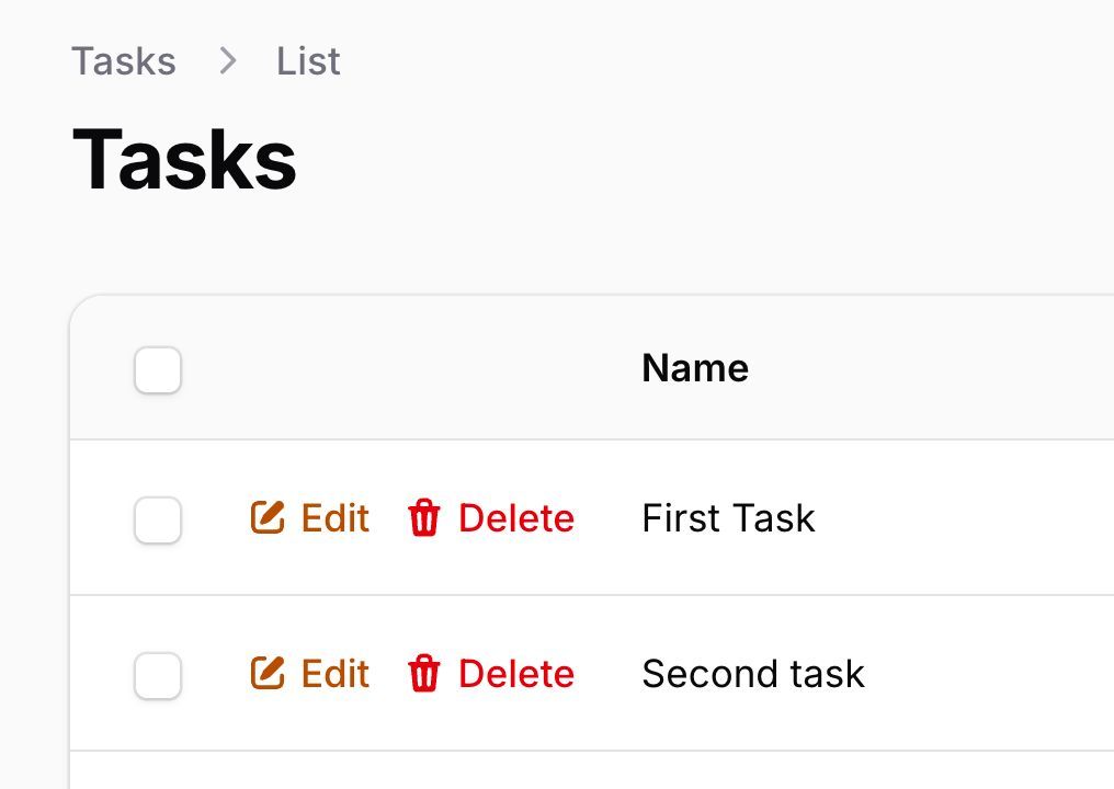 PovilasKorop's tweet image. Tip on @filamentphp.
Row actions don’t have to be at the end of the table.
With `RecordActionsPosition::BeforeColumns` or `BeforeCells`, you can move them before data or even before the checkbox column.
Docs: filamentphp.com/docs/4.x/table…
#practicalFilamentDocs