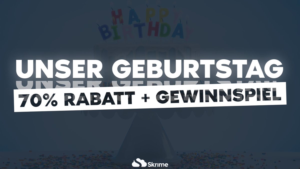 🎂 Wir feiern unseren 6. Geburtstag – und ihr bekommt die Geschenke!

⬇️ Folgende Aktionen warten auf euch:

🎉 70 % Rabatt auf viele Produkte
🎁 Großes Giveaway inkl. 50€ Steam Guthaben!

⬇️ Mehr Informationen zum Giveaway ⬇️