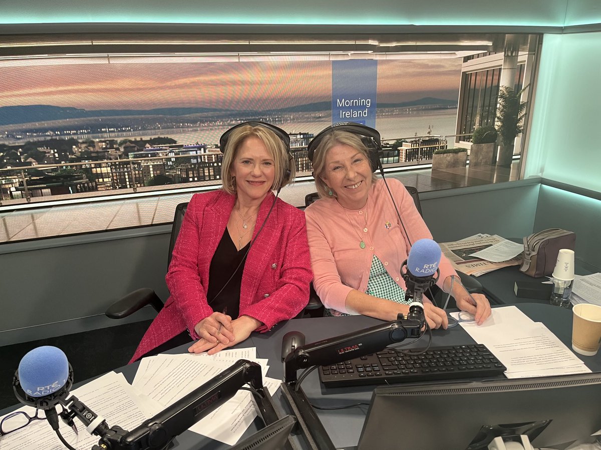 EnglishRachael's tweet image. Farewell to two brilliant colleagues. I was very lucky to work with Mary Wilson and Aine Lawlor on @morningireland. Not just fantastic presenters, but the soundest people at five in the morning.