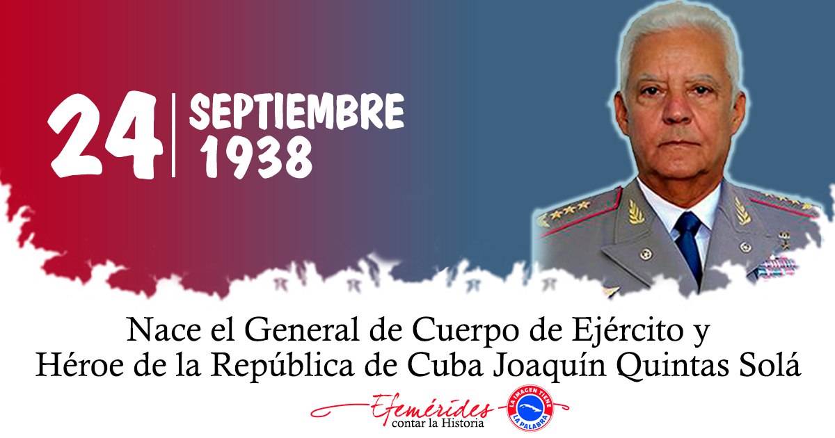 Región Militar Villa Clara (@rmvillaclara1) on Twitter photo Los combatientes villaclareños felicitamos en su cumpleaños al Héroe de la República de Cuba, General de Cuerpo de Ejército y Viceministro de las FAR, Joaquín Quinta Solás. Su ejemplo motiva
#Cuba
<a href="/CentralEjercito/">Ejército Central Cuba</a> <a href="/RMVillaClara1/">Región Militar Villa Clara</a> <a href="/MinfarC/">Minfar_Cuba</a> Los combatientes villaclareños felicitamos en su cumpleaños al Héroe de la República de Cuba, General de Cuerpo de Ejército y Viceministro de las FAR, Joaquín Quinta Solás. Su ejemplo motiva
#Cuba
<a href="/CentralEjercito/">Ejército Central Cuba</a> <a href="/RMVillaClara1/">Región Militar Villa Clara</a> <a href="/MinfarC/">Minfar_Cuba</a>