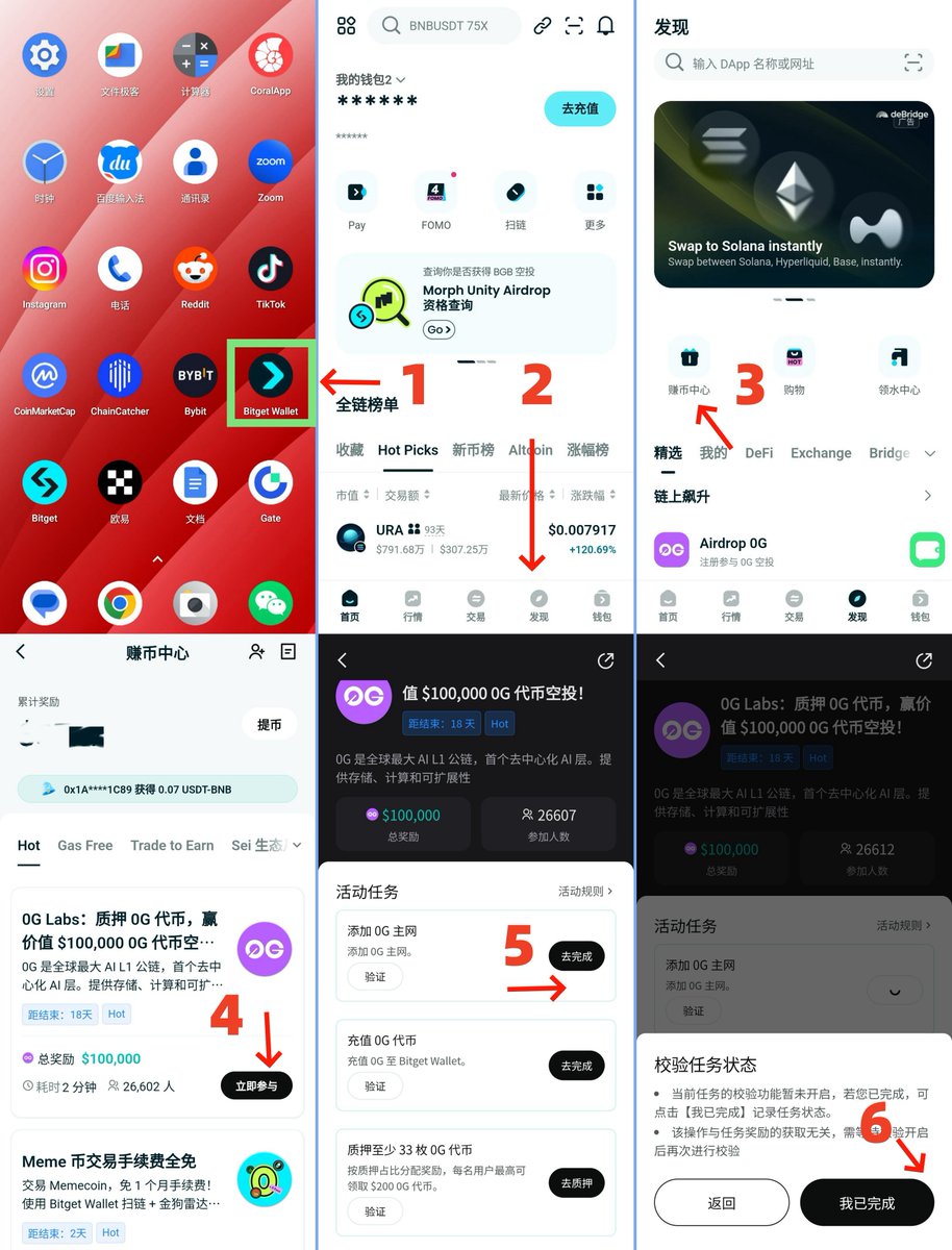 《Bitget Wallet 0G 空投套利方案》—双重收益

突然发现BG钱包和BG交易所这一期可以套利，我刚搞完第一步，策略如下：

1⃣第一步、先在BG交易所的OG Launchpool，将币在里面放一天，去拿1117.69%的年化，爽的要死；
