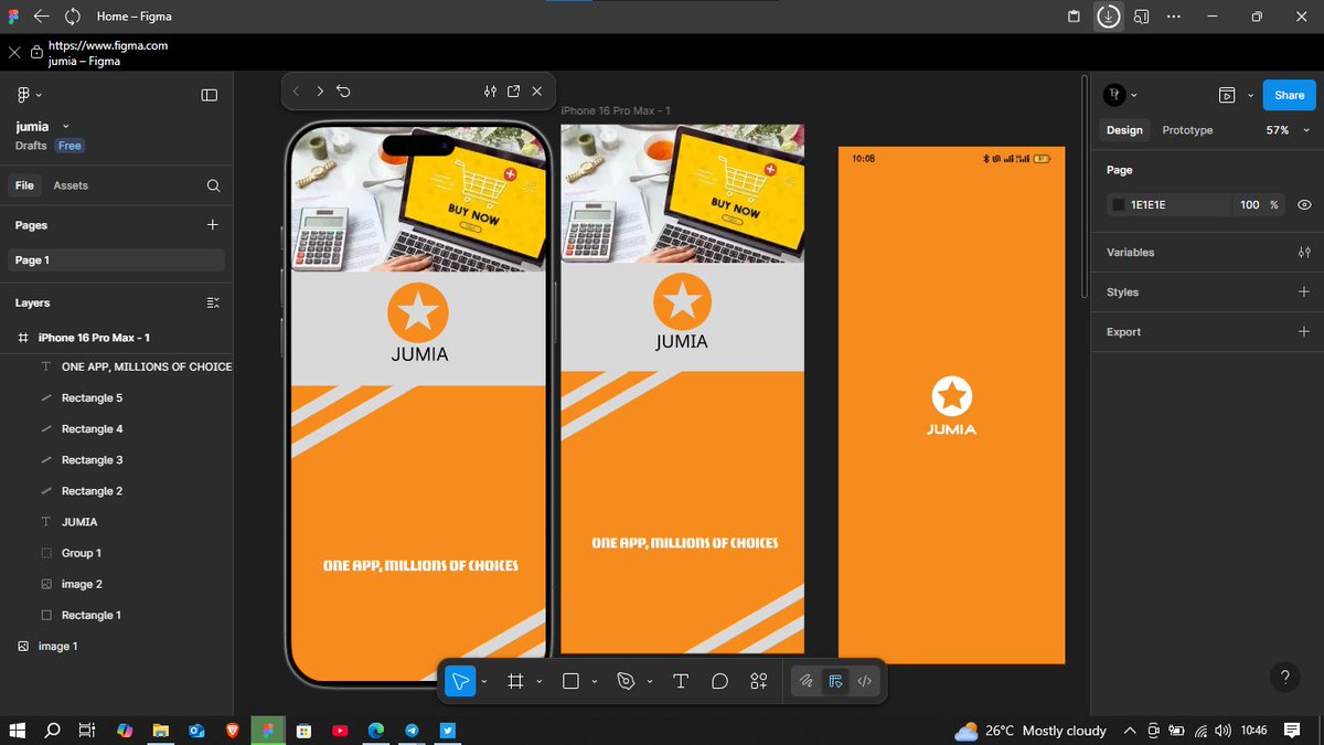 hayodejiii's tweet image. Day 8/30 of learning how to use FIGMA #UIUX #websitedesigning #mobileapplicationdevelopment 

Recent project idea: The Jumia app from @JumiaNigeria