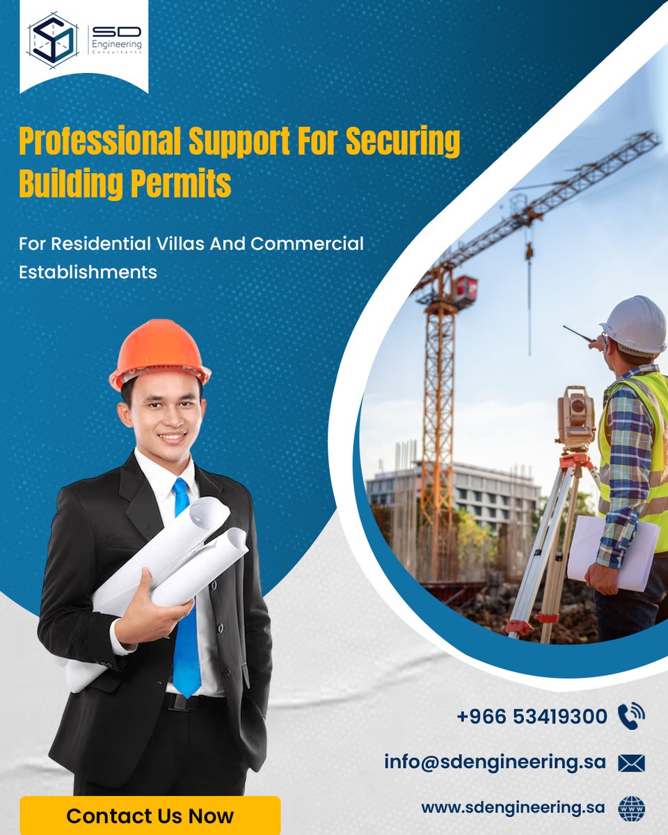 SD__Engineering's tweet image. Get building permits hassle-free with SD Engineering—expert support for residential &amp;amp; commercial projects, fast approvals, and smooth processing.
sdengineering.sa

 #BuildingPermits #ConstructionSupport #PermitServices #EngineeringSolutions #ProjectManagement