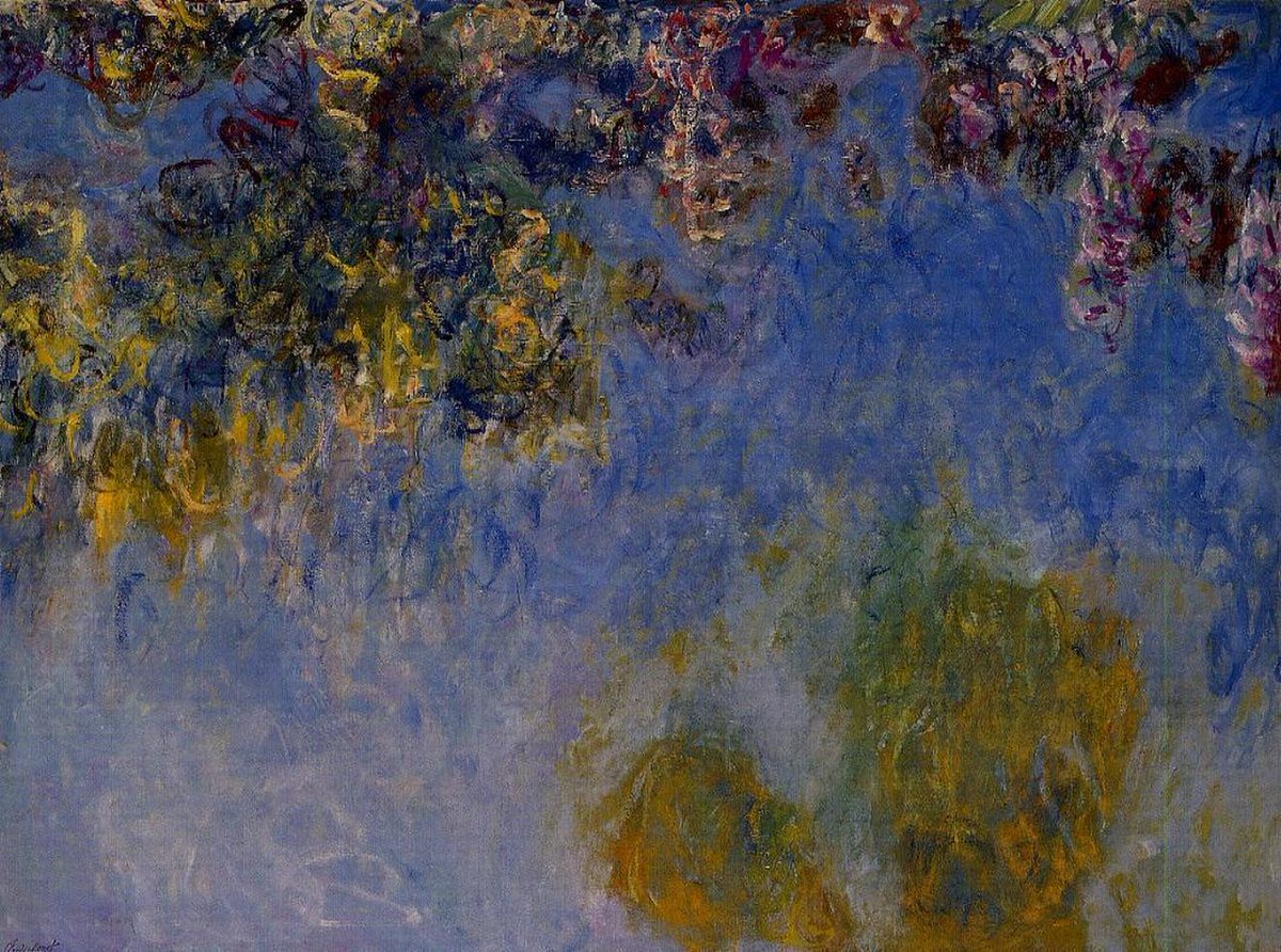 Wisteria - 1919/1920 #artbots #monet
