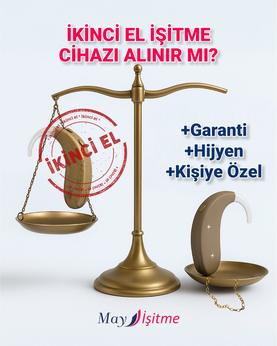 İkinci el işitme cihazı alabilir miyim?” sorusu, sıkça karşımıza çıkıyor.
Ama unutmayın ikinci el cihazlarda:
- Cihazın kime uygun olduğu bilinmez,
- Ayarları kişiselleştirilmemiştir,
- Hijyenik riskler barındırır,
Ve çoğu zaman garanti desteği sunulmaz.
#mayişitme