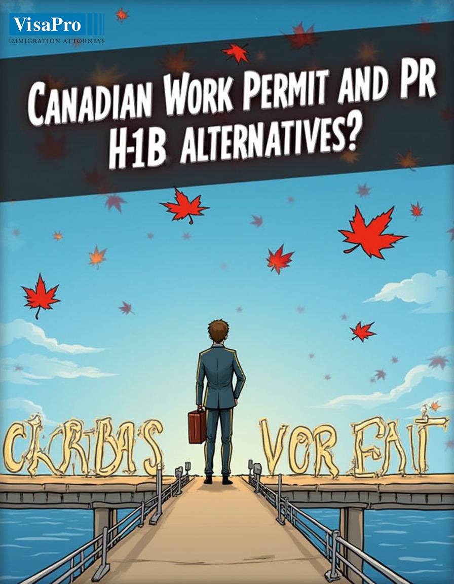 VisaProLaw's tweet image. What is a Canada #WorkPermit, and is it an alternative to #H1Bvisa? Want to learn about Canadian #PermanentResidence? Sign up for our Free Webinar: visapro.com/events/webinar…

#h1balternatives #h1bvisas #canadaprvisa #canadaimmigration #canadaworkpermit #canadapr #immigrationcanada