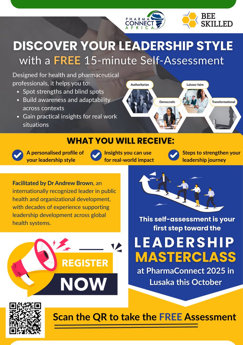 How can you lead better?

Start with a FREE 15-minute Leadership Self-Assessment, designed for health and pharmaceutical professionals. It is the first step in the journey toward the Leadership Masterclass hosted at PharmaConnect 2025.

Register Now: hive.beeskilled.com/leadership-mas…