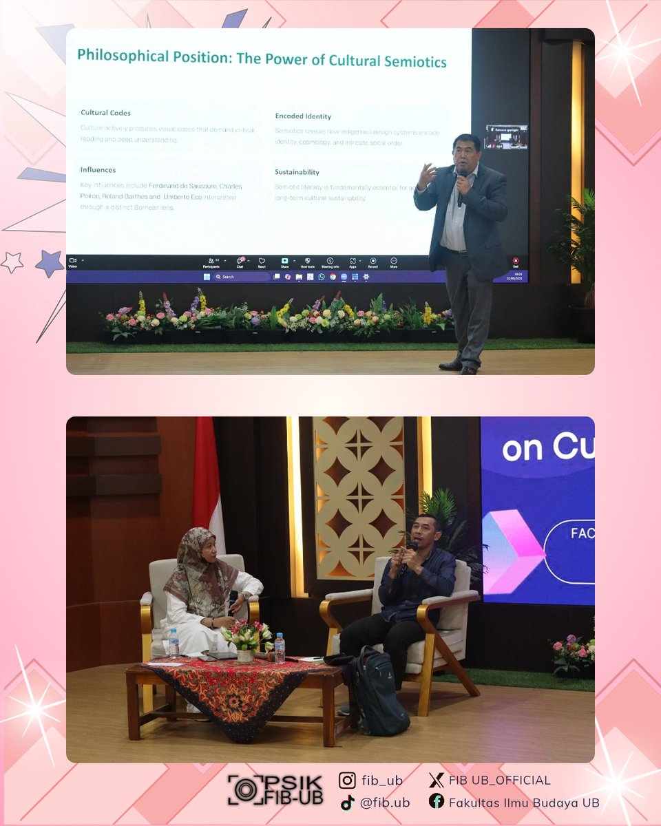 FIBUB_OFFICIAL's tweet image. dan Prof. Dr. Sony Sukmawan, serta breakout rooms presentasi peserta.

Hari kedua menghadirkan Prof. Dr. Tang Ching-Ping dan Franziska Fennert, M.A., dan ditutup pemutaran film dokumenter.

#UniversitasBrawijaya
#KampusUB
#FIBUB
#FIB_UB