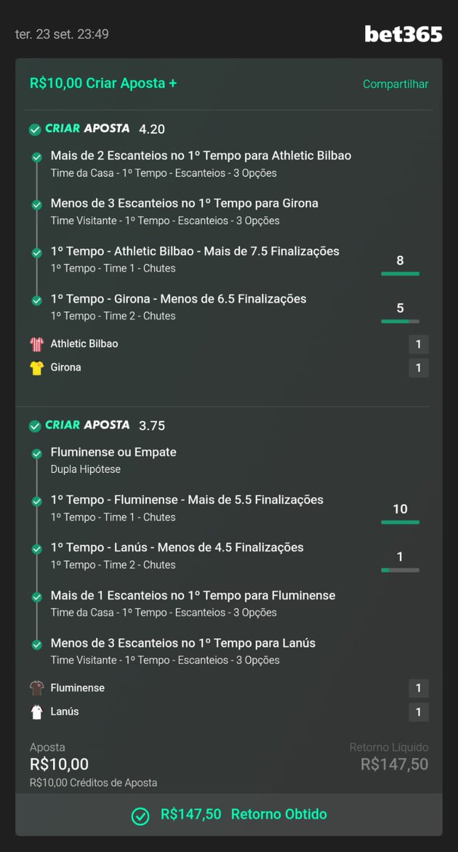 BRUCKSCCP's tweet photo. @stktipster Fora essas duas que nem postei print, colocou muito dinheiro no meu bolso, valeu de vdd @stktipster https://t.co/bBIWTlgDFT