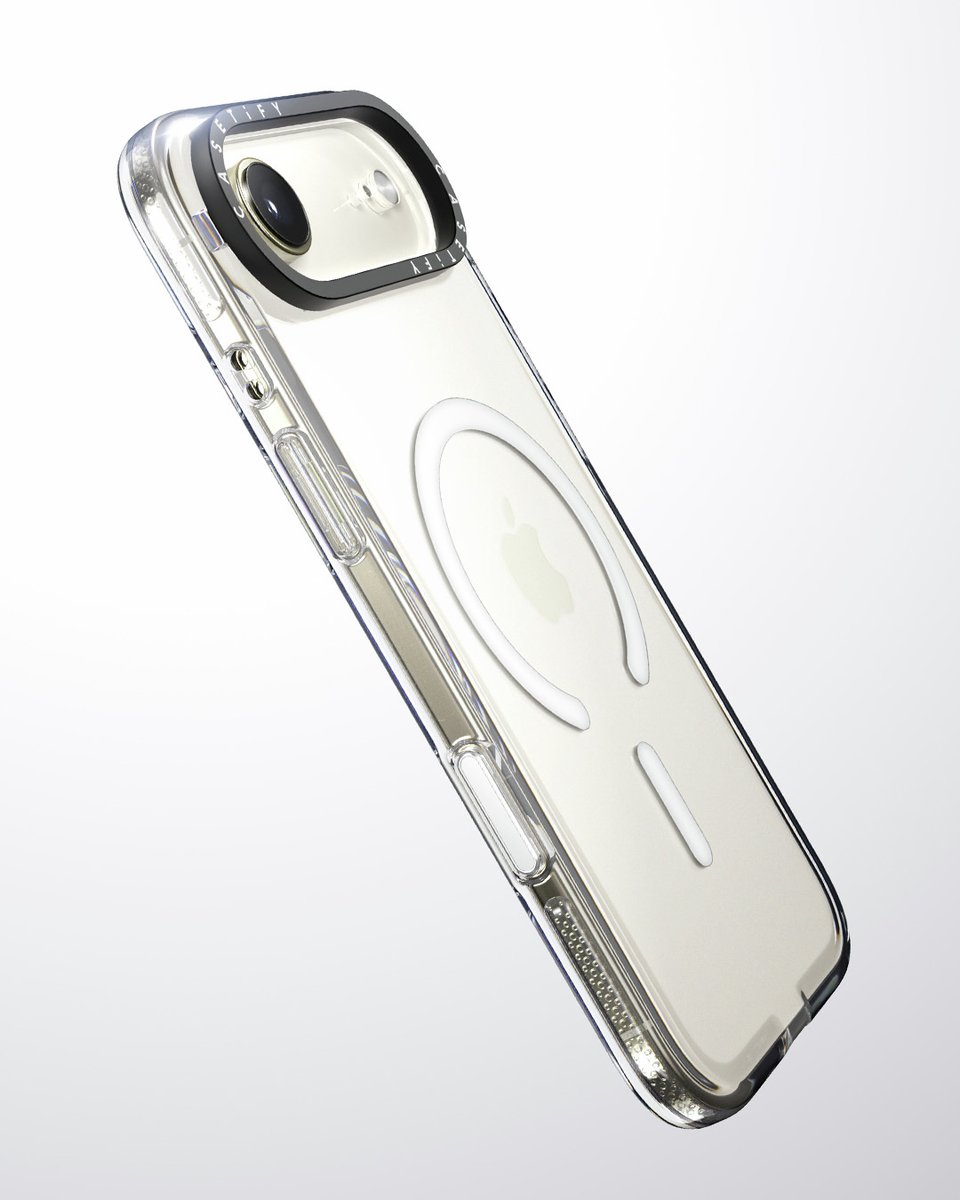頑丈さとスタイルを兼ね備えたクリアケース。 新しい相棒を守りながら