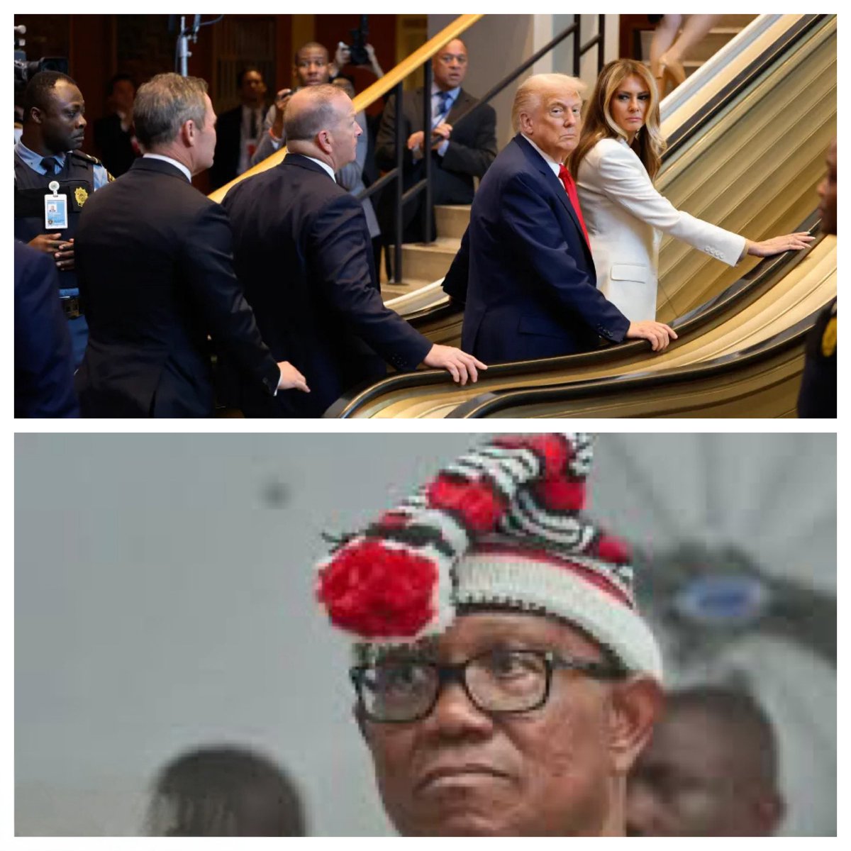 What Would Peter Obi Have Said If An Elevator Malfunctioned In Nigeria While President Tinubu Was Using It? 

This was President Trump and First Lady Melania as they were stuck on a malfunctioning elevator yesterday at the United Nations building in New York. Yet, have you seen a