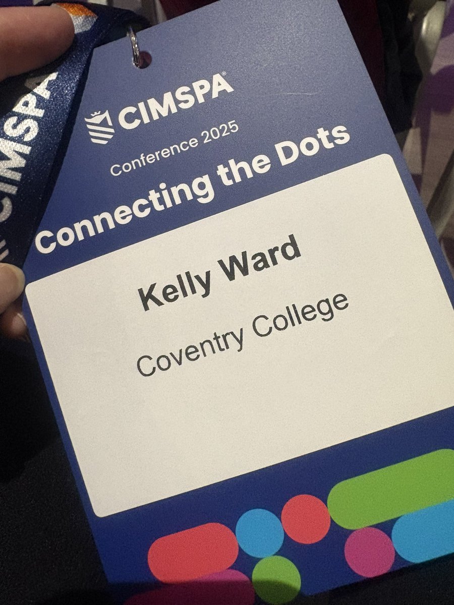 #connectingthedots at the <a href="/cimspa/">CIMSPA</a> Conference today <a href="/coventrycollege/">Coventry College</a> <a href="/CoventryPublic/">Coventry College Sport & Uniformed Public Services</a>