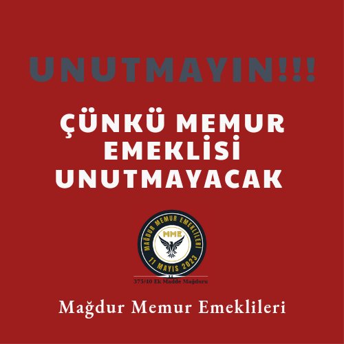 Görev Yaparken Kahraman Olan Asker Polis Öğretmen Sağlıkçı Devlet Memuru Emeklisi #EmekliMemur lar Emekli Olunca Verilen Söz Tutulmadı Seyyanen Zammı Verilmedi Birçoğu Açlık Sınırının Altında Sefalete Sürüklendi.
#MemurEmeklisineAdalet
<a href="/RTErdogan/">Recep Tayyip Erdoğan</a> <a href="/dbdevletbahceli/">Devlet Bahçeli</a> <a href="/MHP_Bilgi/">MHP</a>