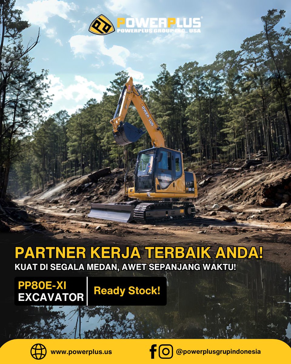 PowerplusgrupID's tweet image. PARTNER KERJA TERBAIK ANDA!
Kuat di Segala medan, Awet Sepanjang Waktu!

Untuk informasi harga: ✆ +62 811-8112-8882

#POWERPLUS #JUALEXCAVATOR #ALATBERAT #JUALALATBERAT #JUALALATBERATJAKARTA #ALATBERATKALIMANTAN