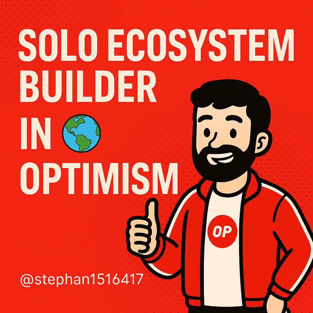 stephan1516417's tweet photo. 🔗 Read the articles: https://t.co/0IZZToGlkI
🔗 Full charts on the Forum: https://t.co/Eymx1TYyiG

From a solo builder → to an ecosystem builder.
Thanks @Optimism  @OptimismGov  @GonnaEth  &amp; @alexsotodigital  for supporting builders spreading Optimism culture 🌍 https://t.co/oFq0OK5LCT