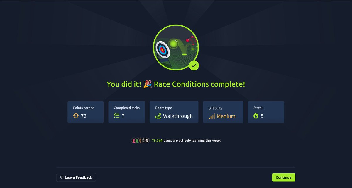 shaikMohammed58's tweet image. ✅ Completed Race Conditions and the Intro to Web Hacking module on TryHackMe!
Every challenge is sharpening my skills for real-world web exploitation. 🚀💻
#TryHackMe #CyberSecurity #WebHacking #Pentesting
