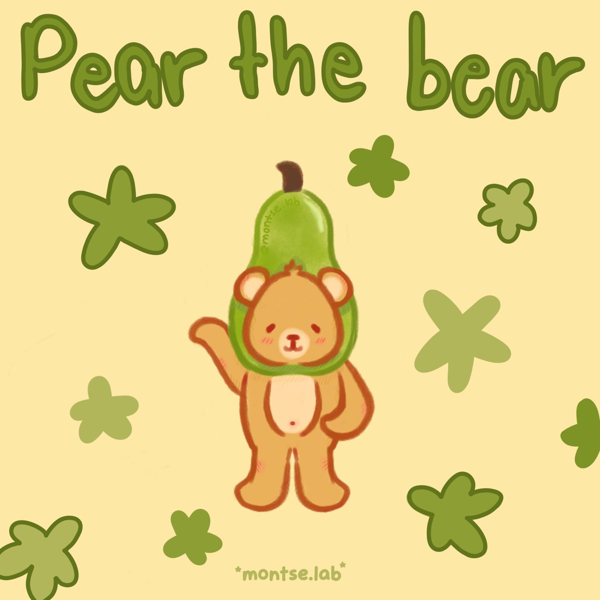 montselabb's tweet image. Say hello to Pear the Bear! 🍐🐻
My newest handmade sticker is here! ✨ Available in matte or holo 🌈 — all handmade with love ✂️💖

Adopt yours on Ko-fi or Instagram! ⬇️
[linktr.ee/montselab]

#stickers #handmadestickers #montselab #kawaiistickers #holostickers #cutebear
