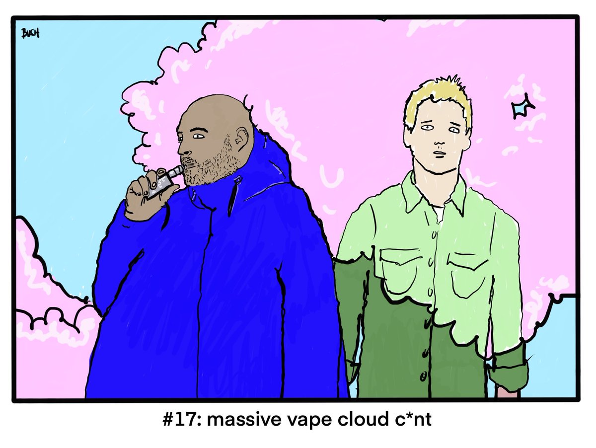 The next irritation I've drawn is this. Does this wind you up?