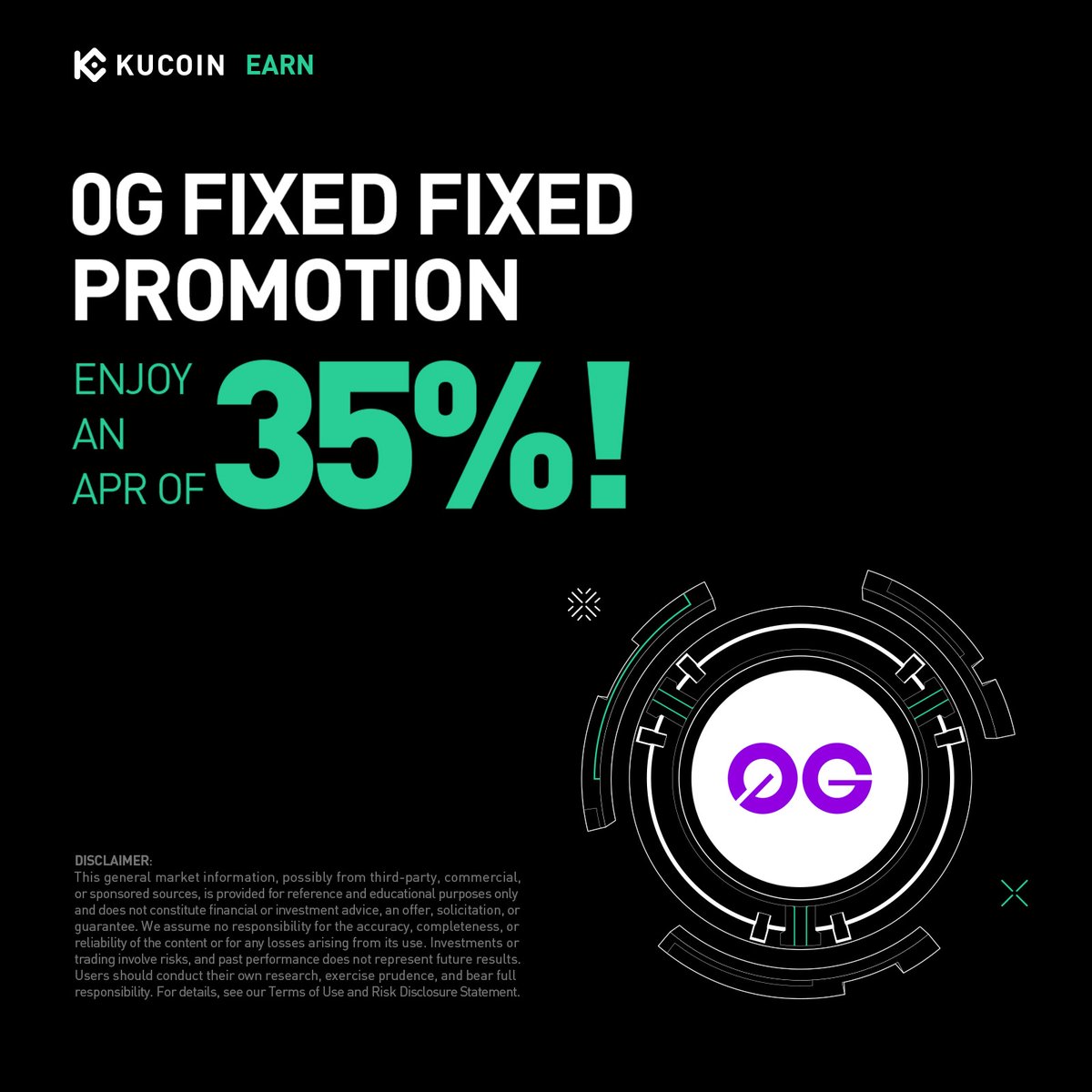 💰#0G <a href="/0G_Foundation/">0G Foundation</a> Fixed Promotion, enjoy an APR of 35%!

⏰Activity Start: 10:00:00 on September 24, 2025 (UTC)

Details: kucoin.com/announcement/e…
