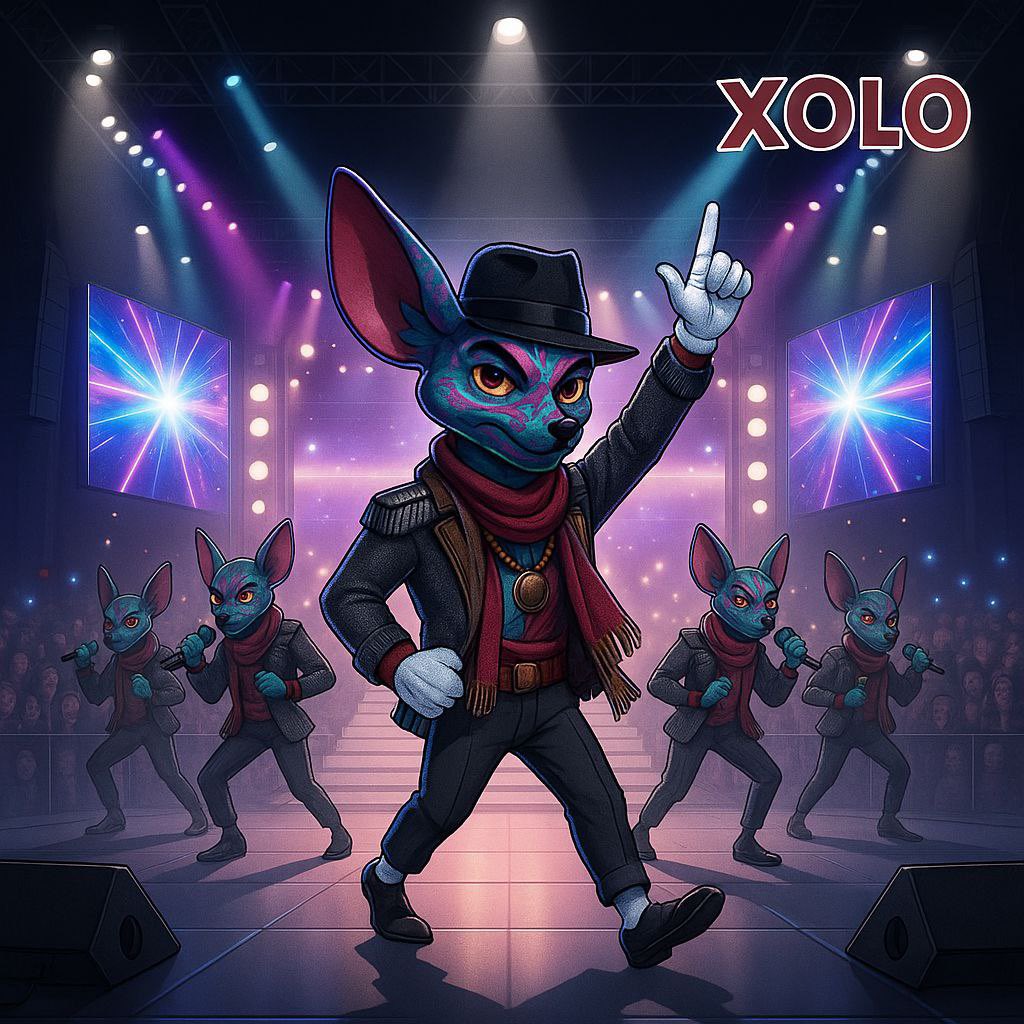 Donjerry8818's tweet image. 🔥🎤 The stage is alive, and XOLO steals the spotlight!

Draped in myth, dressed in rhythm, the pack moves as one swagger, soul, and legacy in every step. ✨🐾
From ancient roots to neon lights, XOLO turns every performance into a legend.🚀

💻 xrpxolo.xyz.