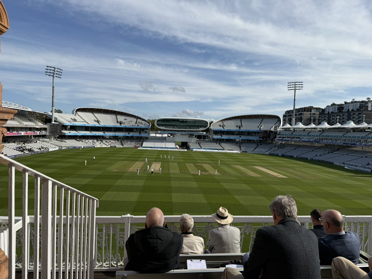 The final first-class cricket of the summer … lovely early autumn morning