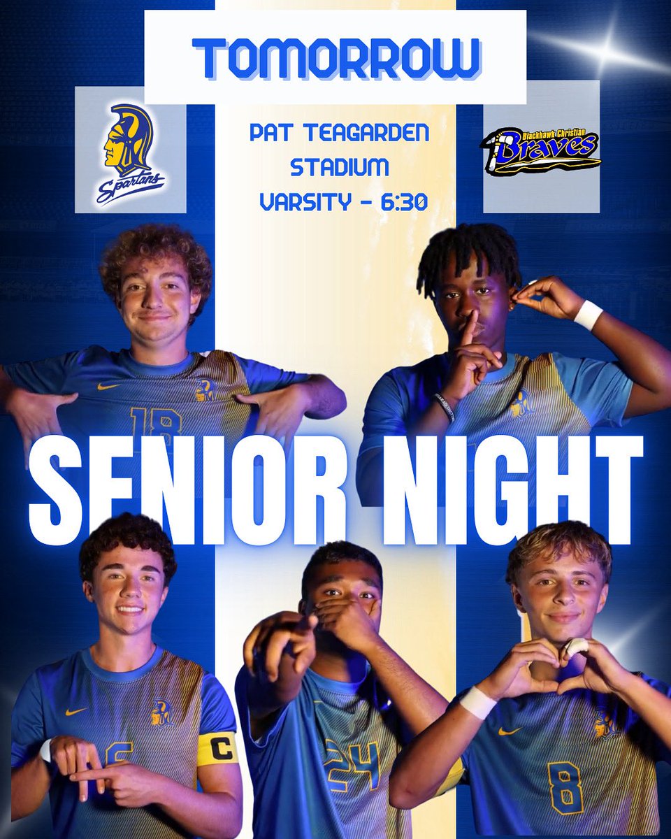 Come support our seniors tomorrow night!! 
<a href="/Spartytweets/">Homestead Athletics</a> 
<a href="/SpartansHHS/">Homestead Spartans</a>