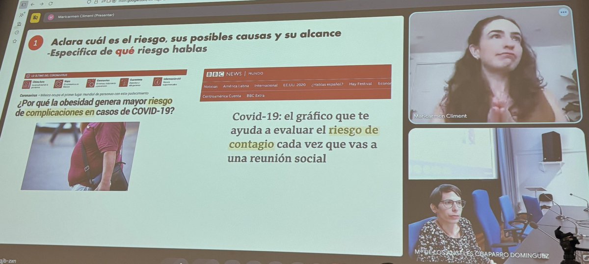 👤 Maricarmen Climént se une con nosotros desde Reino Unido, para contarnos los puntos clave a considerar para hacer mejor periodismo sobre riesgos.

“¿De qué riesgo se habla? ¿Cuáles son las consecuencias?”. 

📺 Sigue el evento en directo: youtube.com/live/TvyiDC0XQ…

#JornadaSOS