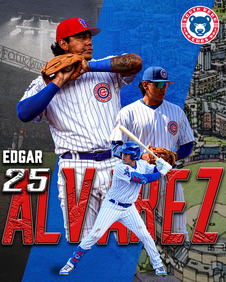 SBCubs's tweet photo. Video boards were not safe in 2025 with Edgar Alvarez around! 
 
From the first day, until the last day, Alvarez was as reliable as they came in the #SBCubs Iineup. 105 games, eight home runs, and 43 RBI in his first full pro season. 👏 https://t.co/Gxyzy6ewat https://t.co/vBa1QdCWyL