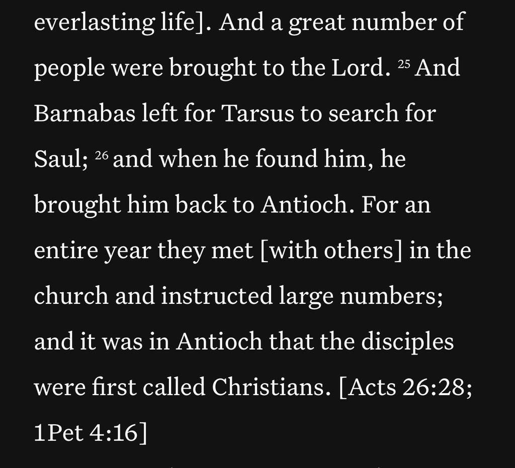 “And were first called……”☺️