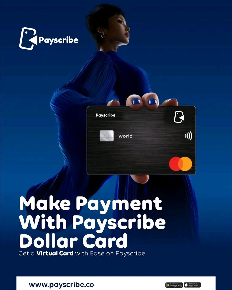 TryPayscribe's tweet photo. Get a Payscribe Virtual Dollar Card that works for both local and international payments.
Fund with Naira at live rates and spend instantly.
Create yours now: https://t.co/tFabySRDAG or download our app from your app store.
#DollarCard #GlobalSpend #Payscribe #TryPayscribe https://t.co/hjdFQPdBr0