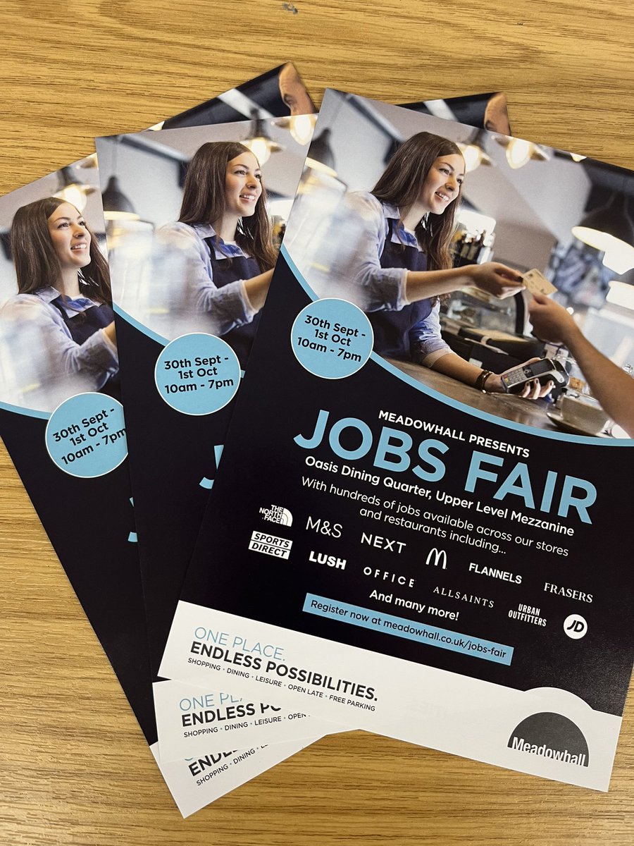 Thanks <a href="/sheffhallamuni/">Sheffield Hallam University</a> and <a href="/LoveMeadowhall/">Meadowhall</a> for delivering these  posters - They are up in our Sixth Form Common Room and our students are excited to get involved! 🥳 <a href="/waleshighnews/">Wales High News</a> <a href="/WalesSixth/">Wales Sixth-Form</a>