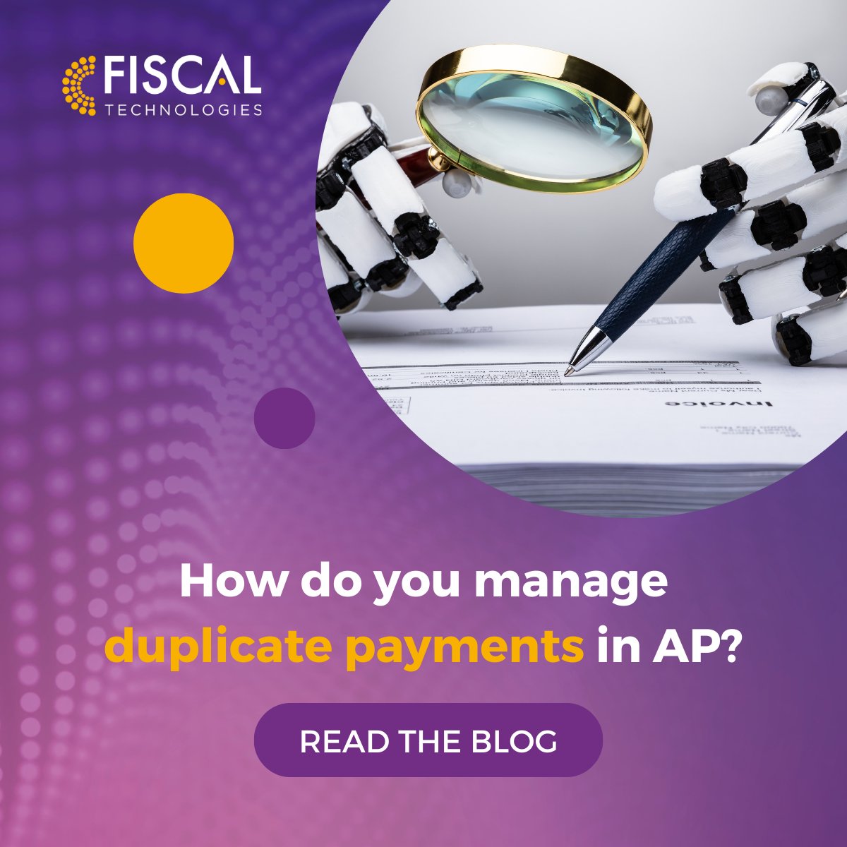 FISCALTec's tweet image. Frustrated and stressed by too many duplicate payments? 😫
Look no further. Our blog explores how to manage duplicate payments in an accounts payable team, from discovery, to recovery.

Read now: eu1.hubs.ly/H0nbtK60

#DuplicatePayments #AccountsPayable