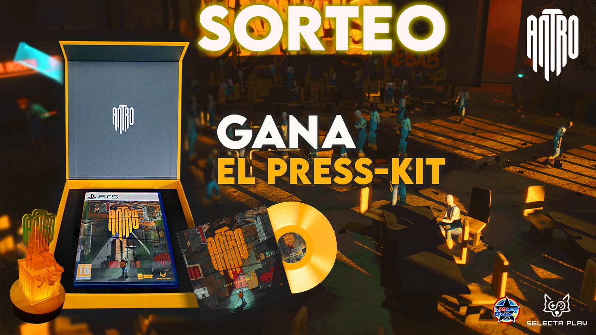 YoleoAndGames's tweet image. 🚨SORTEO!🚨 Sorteamos el Press-Kit de #Antro (Caja, juego y Vinilo) + Lámpara Antro gracias a Selecta Play.

Requisitos:
✅ Repost.
✅ Seguir a @YoleoAndGames y a @SelectaPlay

Ganador el 27 de Septiembre. Sólo España Península. #Videogames #PS5