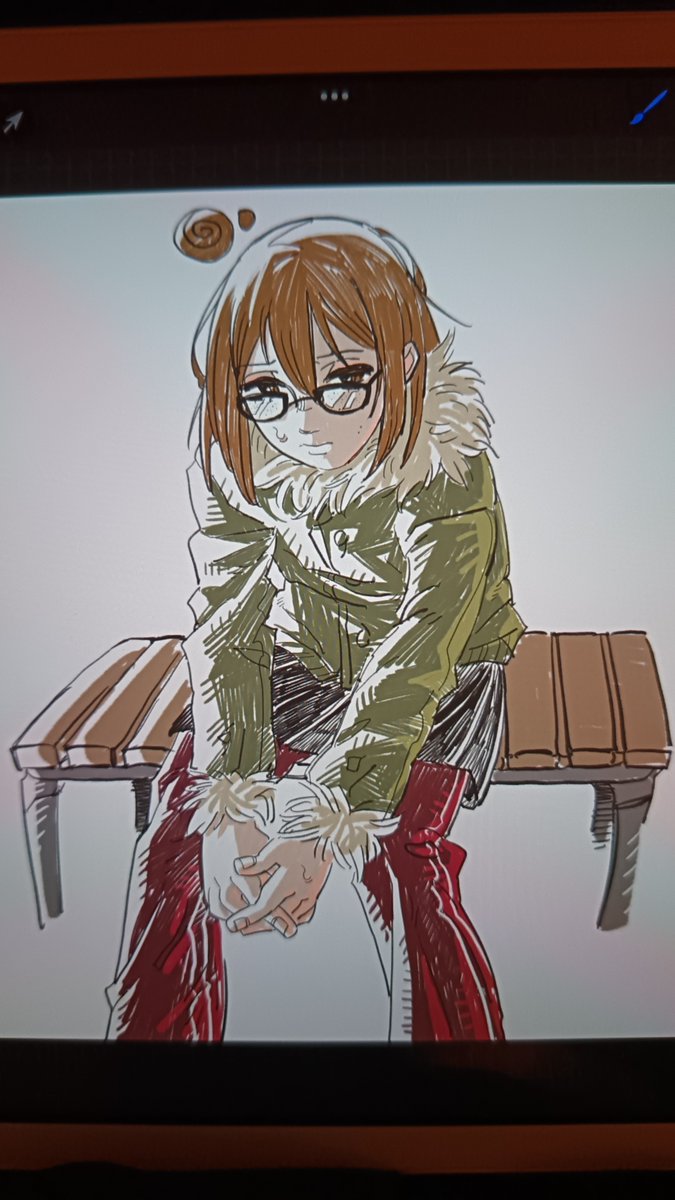 loser gf from post-apocalyptic story, stay tuned for her gyaru gf