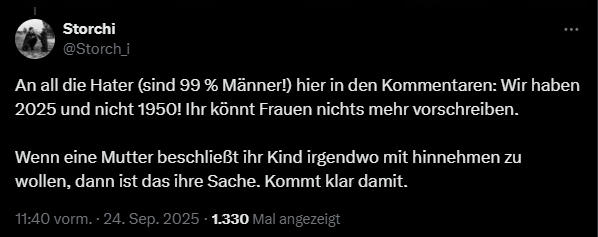 Ein Kind ist kein Eigentum du Vogel