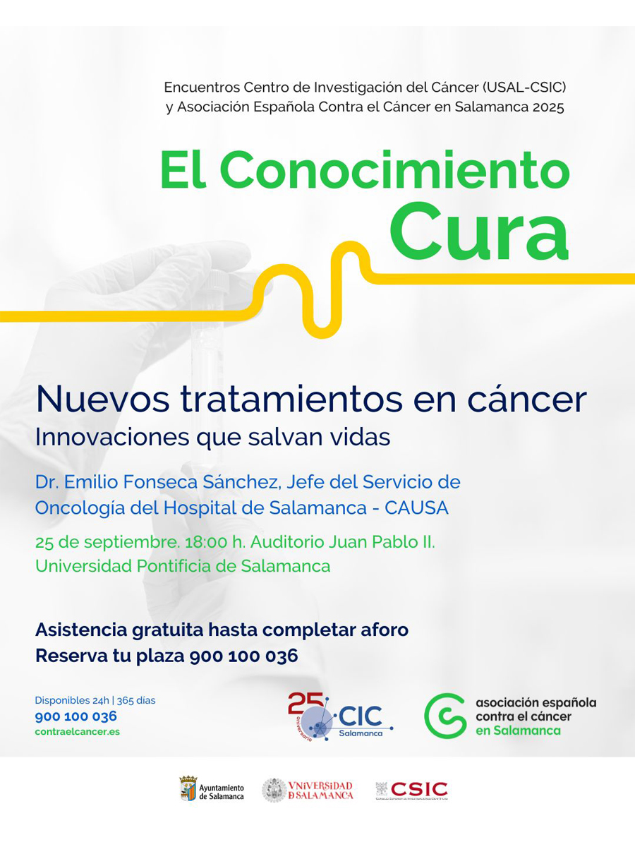Os esperamos mañana con una nueva CHARLA DIVULGATIVA del Conocimiento Cura.

El conocimiento cura porque todos los tratamientos aplicados en los hospitales, los empleados en la asistencia médica, han surgido de una investigación en laboratorio científico.