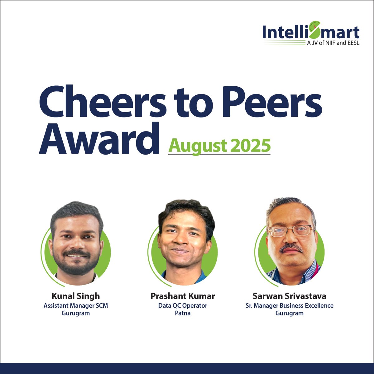 Intelli_Smart's tweet image. Congratulations to the winners of the Cheers to Peers Award of August 2025!
At @Intelli_Smart, we foster a culture where hard work and peer appreciation are celebrated. Recognitions like these not only honour individual contributions but also inspire all of us to keep raising…