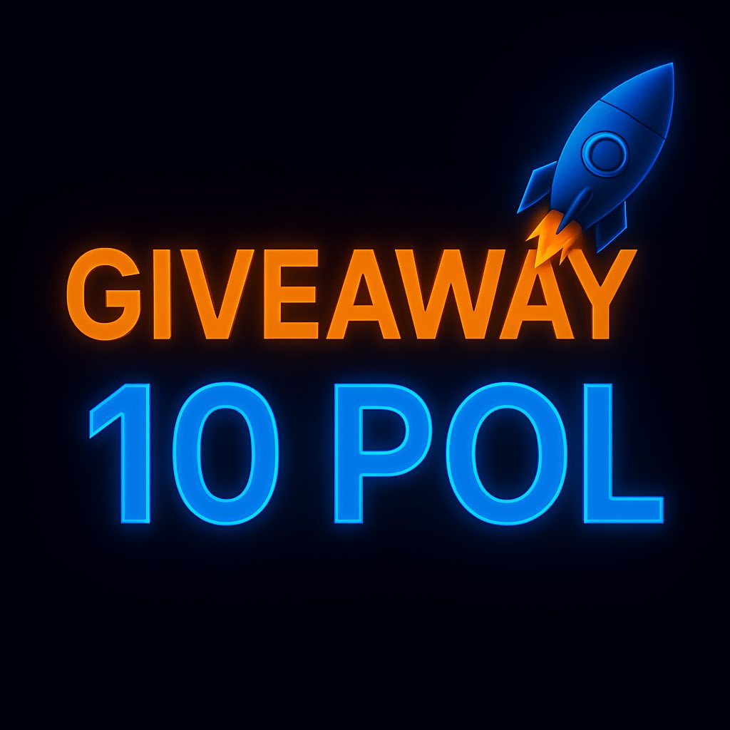 🎉 Giveaway of 10 $POLYGON! 🎉

We want to treat our community with another giveaway — 10 Polygon tokens!
The prize will go to one lucky winner 💎

✅ How to participate:

1️⃣ Follow our account
2️⃣ Retweet this post
3️⃣ Leave a comment under this post
4️⃣ Join our Telegram