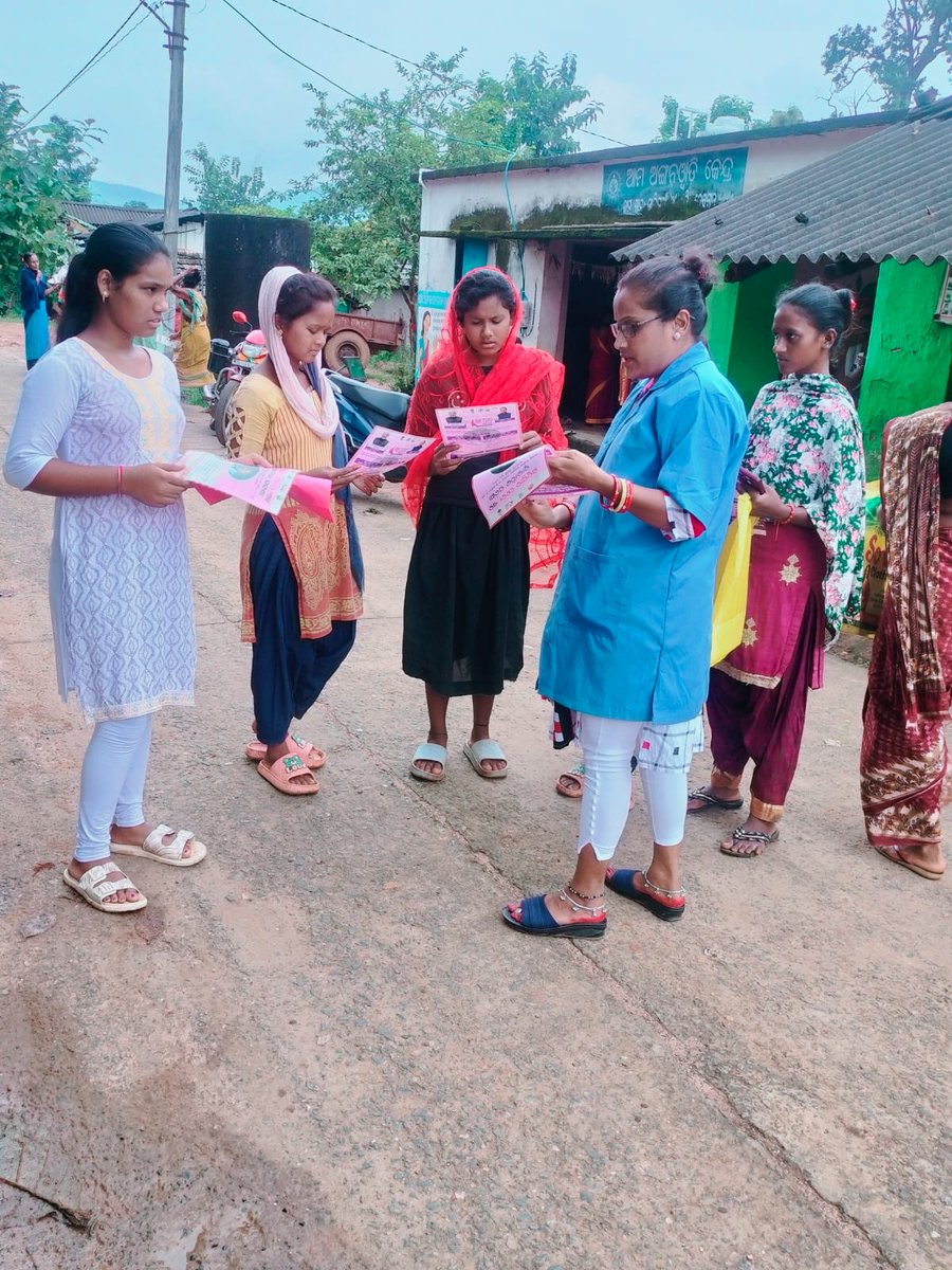 SiddharthNPaul's tweet photo. Awareness Activity, Social Mobilization, Handholding Sulport By ANM and LHA Of MWH Barkote., Deogarh Attended Health Camp At Jalisuan Village of Kaliapal AAM on Dated 24.09.2025 On Behalf of Swasth Nari Sashakta Parivar Aabhiyan

#SwasthNariSashaktParivar https://t.co/smrbx93TFy