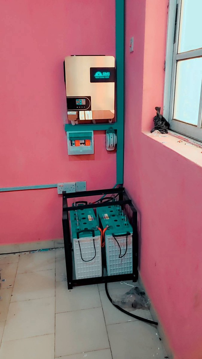 kingrubytech's tweet image. ❤️4.2KVA/24V solar system by us👷🏾‍♂️ @Abeokuta  
1 x 4.2kva inverter
2 x220AH tubular battery 
6 x320w solar panel
TOTAL COST: N1,850,000
Physical office📍Lagos and Kano
Go solar

Vini  Mandy Kiss Tiwa Savage playstore
Lekki #BallonDor Brevis #ถนนทรุด
